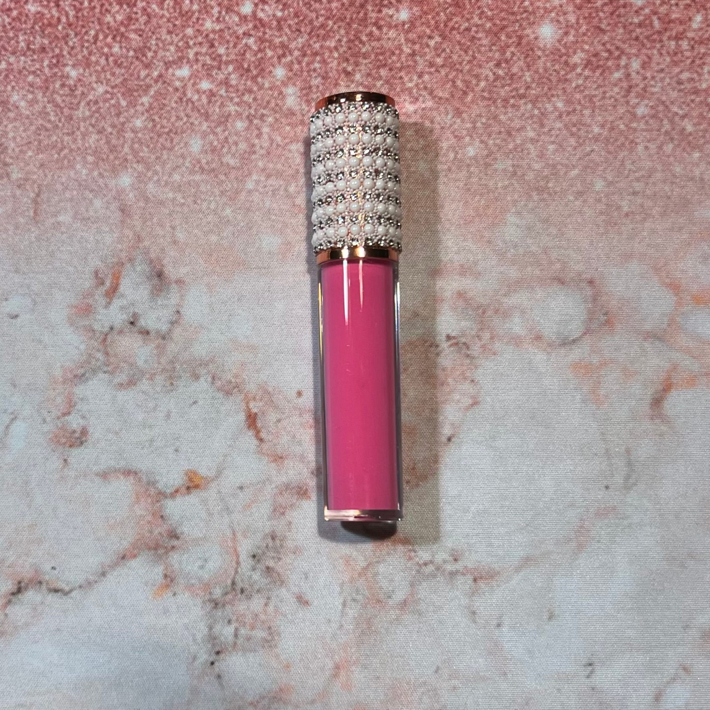 Pink Bubble Flourish Lipgloss